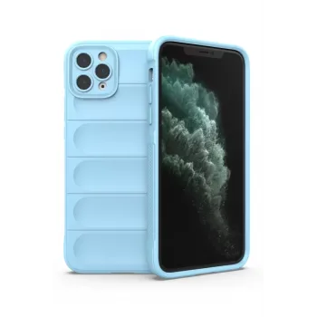 Newface iPhone 11 Pro Max Kılıf Optimum Silikon - Sky Blue