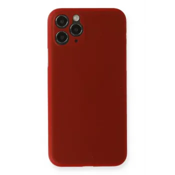 Newface iPhone 11 Pro Max Kılıf PP Ultra İnce Kapak - Kırmızı