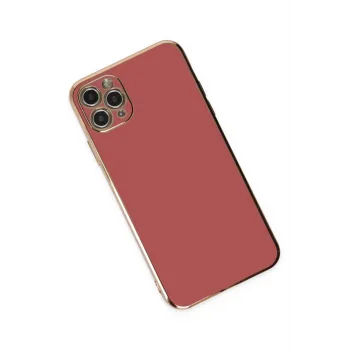 Newface iPhone 11 Pro Max Kılıf Volet Silikon - Kırmızı