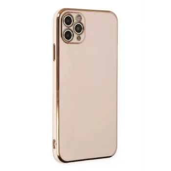 Newface iPhone 11 Pro Max Kılıf Volet Silikon - Pembe