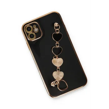 Newface iPhone 12 Kılıf Esila Silikon - Siyah