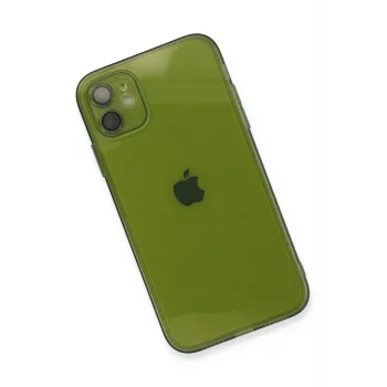 Newface iPhone 12 Kılıf Fly Lens Silikon - Yeşil