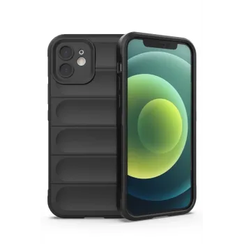 Newface iPhone 12 Kılıf Optimum Silikon - Siyah