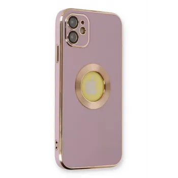 Newface Apple iPhone 12 Kılıf Store Silikon - Mor