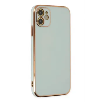 Newface iPhone 12 Kılıf Volet Silikon - Açık Yeşil