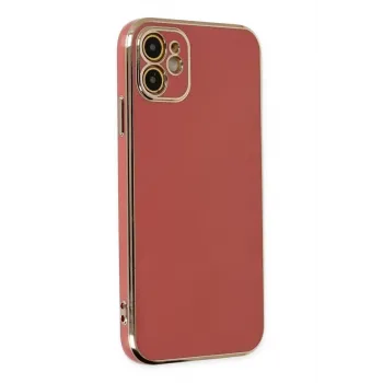 Newface iPhone 12 Kılıf Volet Silikon - Kırmızı