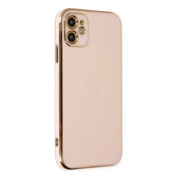 Newface iPhone 12 Kılıf Volet Silikon - Pembe