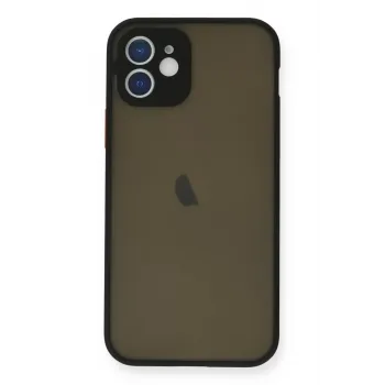 Newface iPhone 12 Mini Kılıf Montreal Silikon Kapak - Siyah