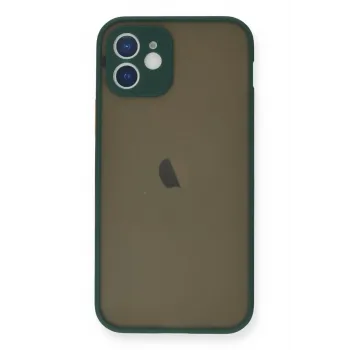 Newface iPhone 12 Mini Kılıf Montreal Silikon Kapak - Yeşil