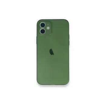Newface iPhone 12 Mini Kılıf PP Ultra İnce Kapak - Yeşil