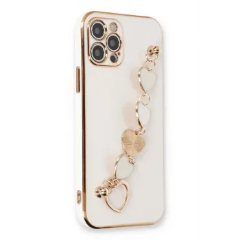 Newface iPhone 12 Pro Kılıf Esila Silikon - Beyaz