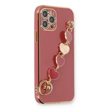 Newface iPhone 12 Pro Kılıf Esila Silikon - Kırmızı