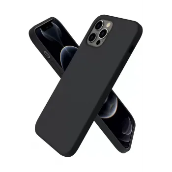 Newface iPhone 12 Pro Kılıf First Silikon - Siyah