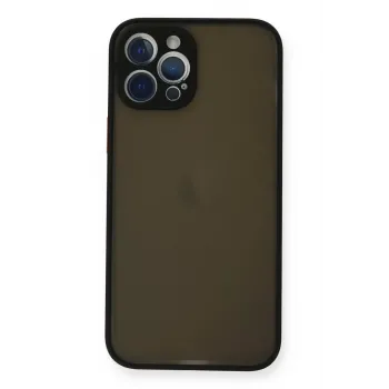 Newface iPhone 12 Pro Kılıf Montreal Silikon Kapak - Siyah