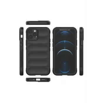 Newface iPhone 12 Pro Kılıf Optimum Silikon - Siyah