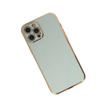 Newface iPhone 12 Pro Kılıf Volet Silikon - Açık Yeşil