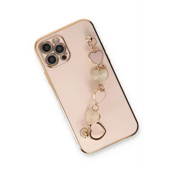 Newface iPhone 12 Pro Max Kılıf Esila Silikon - Pudra