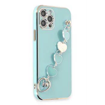 Newface iPhone 12 Pro Max Kılıf Esila Silikon - Su Yeşili
