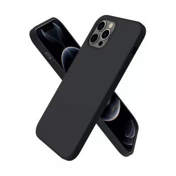 Newface iPhone 12 Pro Max Kılıf First Silikon - Siyah