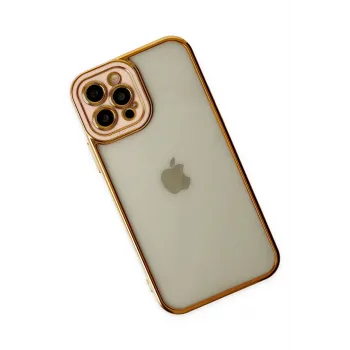 Newface iPhone 12 Pro Max Kılıf Liva Lens Silikon - Rose