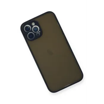 Newface iPhone 12 Pro Max Kılıf Montreal Silikon Kapak - Lacivert