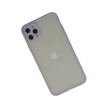 Newface iPhone 12 Pro Max Kılıf Montreal Silikon Kapak - Mor