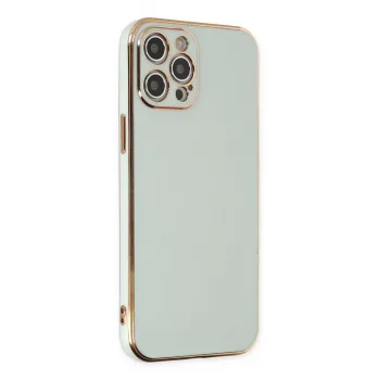 Newface iPhone 12 Pro Max Kılıf Volet Silikon - Açık Yeşil