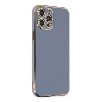 Newface iPhone 12 Pro Max Kılıf Volet Silikon - Mavi