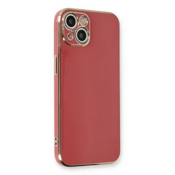 Newface iPhone 13 Kılıf Volet Silikon - Kırmızı