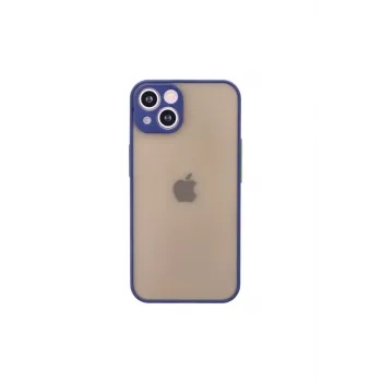 Newface iPhone 13 Mini Kılıf Montreal Silikon Kapak - Lacivert