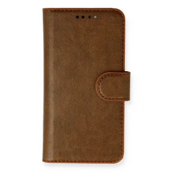 Newface iPhone 13 Mini Kılıf Trend S Plus Kapaklı Kılıf - Taba