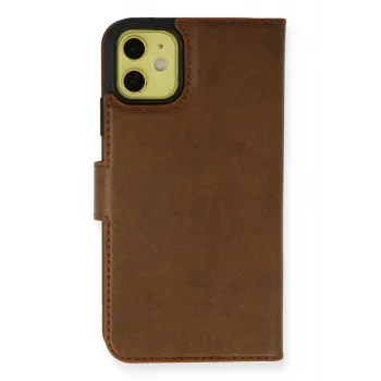 Newface iPhone 13 Mini Kılıf Trend S Plus Kapaklı Kılıf - Taba