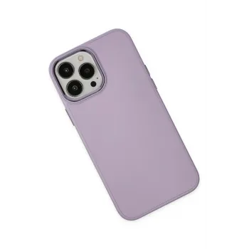 Newface iPhone 13 Pro Kılıf Asya Deri Silikon - Lila