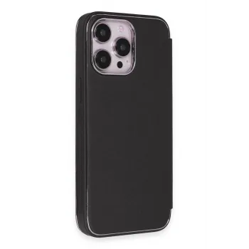 Newface iPhone 13 Pro Kılıf Dolpin Kapaklı - Siyah