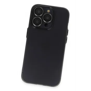 Newface iPhone 13 Pro Kılıf Luko Lens Silikon - Siyah