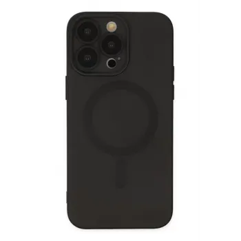 Newface iPhone 13 Pro Kılıf Moshi Lens Magneticsafe Silikon - Siyah