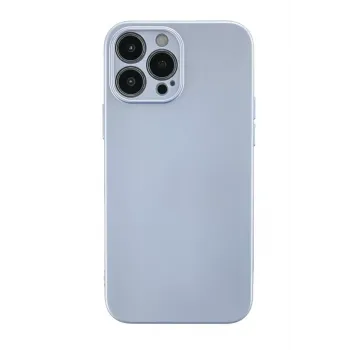 Newface iPhone 13 Pro Kılıf Nano içi Kadife Silikon - Sky Blue