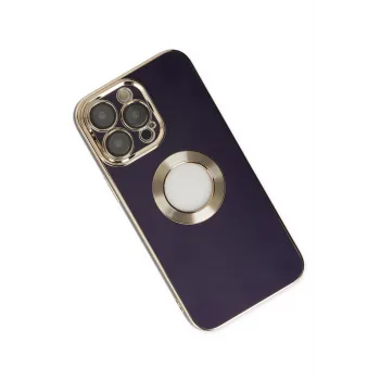 Newface iPhone 13 Pro Kılıf Store Silikon - Derin Mor