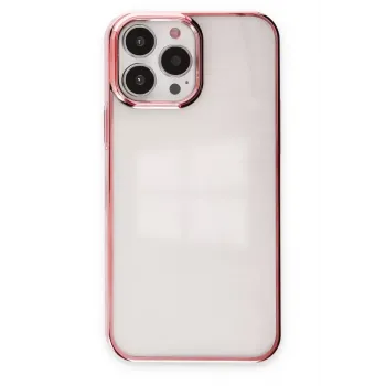 Newface iPhone 13 Pro Max Kılıf Element Silikon - Pembe