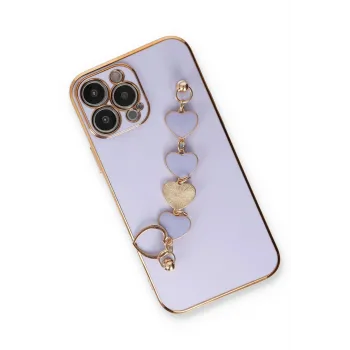 Newface iPhone 13 Pro Max Kılıf Esila Silikon - Lila