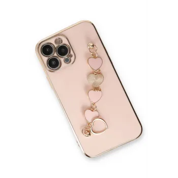 Newface iPhone 13 Pro Max Kılıf Esila Silikon - Pudra