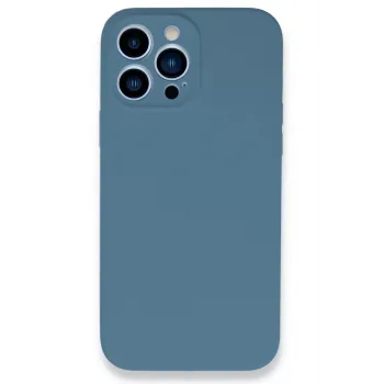 Newface iPhone 13 Pro Max Kılıf Lansman Legant Silikon - Açık Mavi