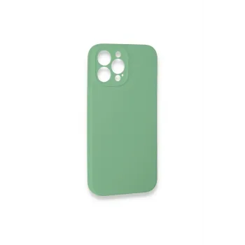 Newface iPhone 13 Pro Max Kılıf Lansman Legant Silikon - Yeşil