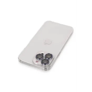 Newface iPhone 13 Pro Max Kılıf Luko Lens Silikon - Sierra Blue