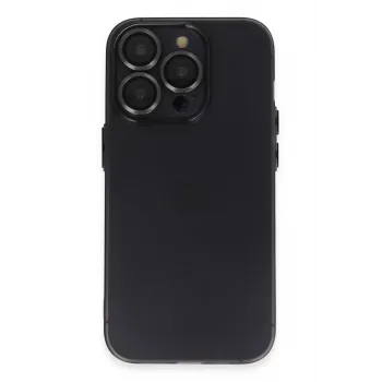 Newface iPhone 13 Pro Max Kılıf Luko Lens Silikon - Siyah