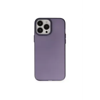 Newface iPhone 13 Pro Max Kılıf Modos Metal Kapak - Derin Mor