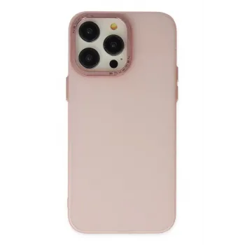 Newface iPhone 13 Pro Max Kılıf Modos Metal Kapak - Pembe