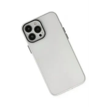 Newface iPhone 13 Pro Max Kılıf Modos Metal Kapak - Şeffaf