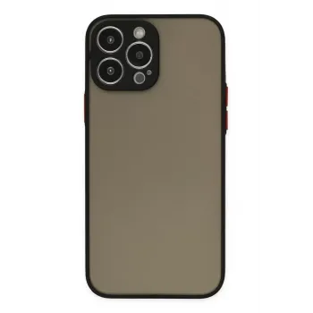 Newface iPhone 13 Pro Max Kılıf Montreal Silikon Kapak - Siyah