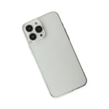 Newface iPhone 13 Pro Max Kılıf Pc Sert Şeffaf Kapak - Şeffaf